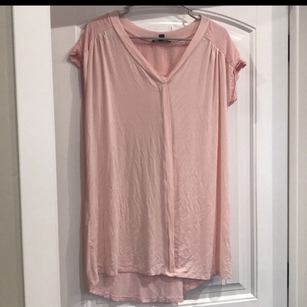 Women's Suzanne Betro pink tee tunic, sz large